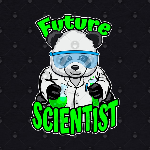 Future Scientist Cute Panda Bear STEM Science Geek by Grandeduc